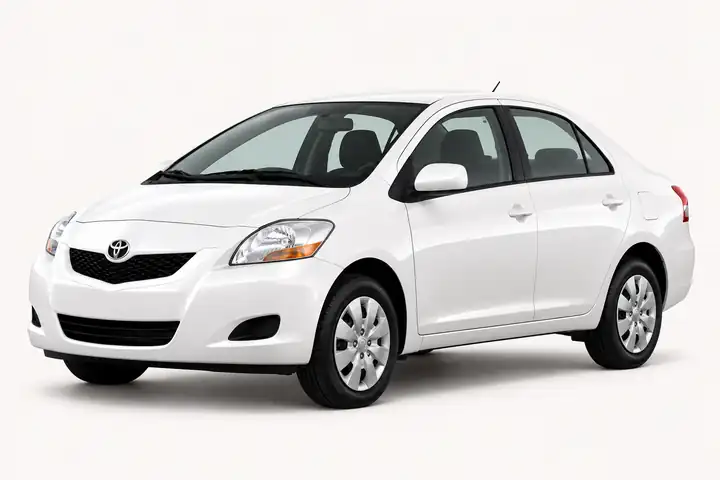 2010 Toyota Yaris manual sedan - Titi Rent-A-Car Antigua