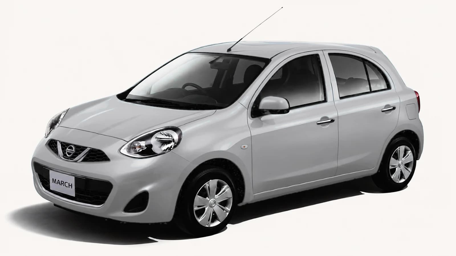 2024 Nissan March Grey rental car - My Dream Car Rental