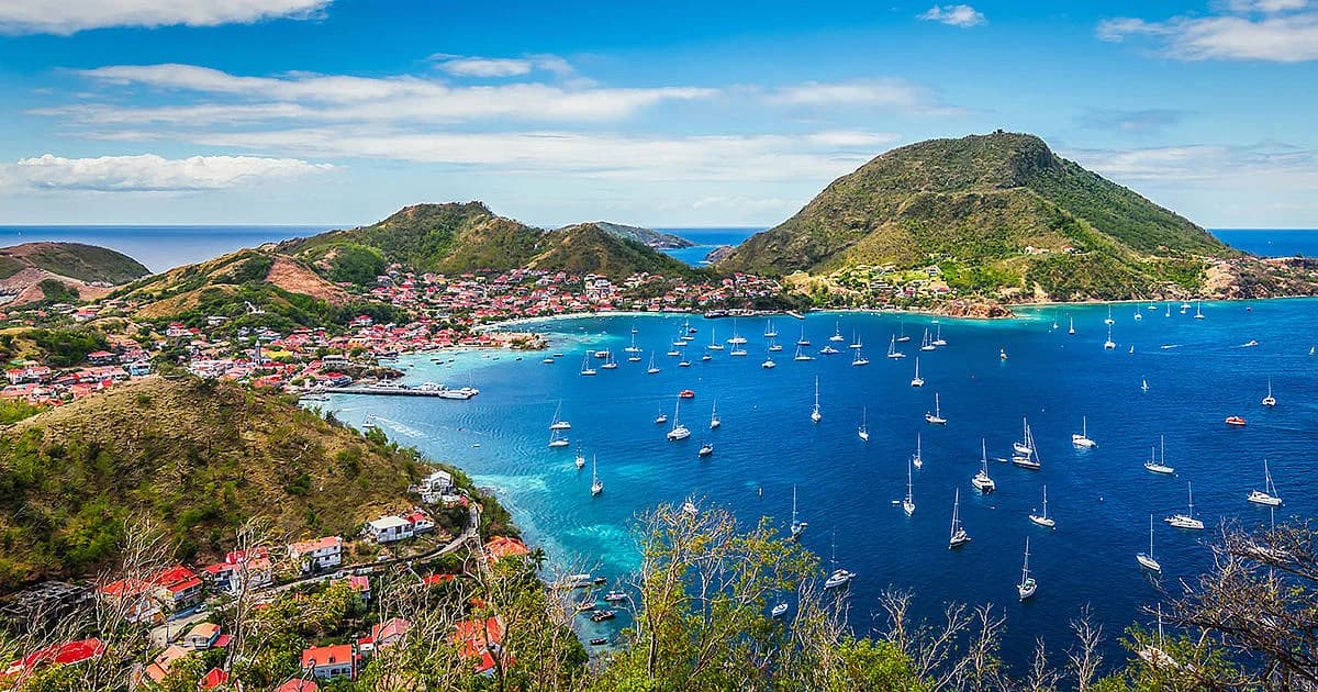 Les Saintes bay and Terre-de-Haut, Guadeloupe