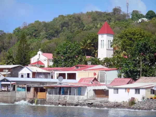 Deshaies village waterfront, Basse-Terre, Guadeloupe