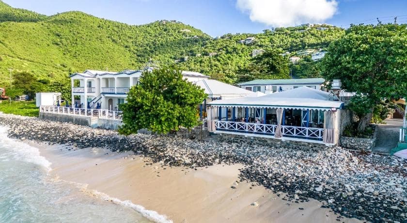 A hotel and harbour view in Road Town, Tortola