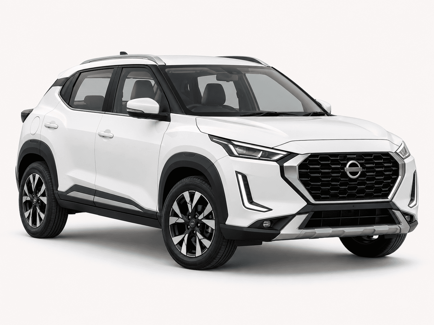 2026 Nissan Magnite White rental car - My Dream Car Rental